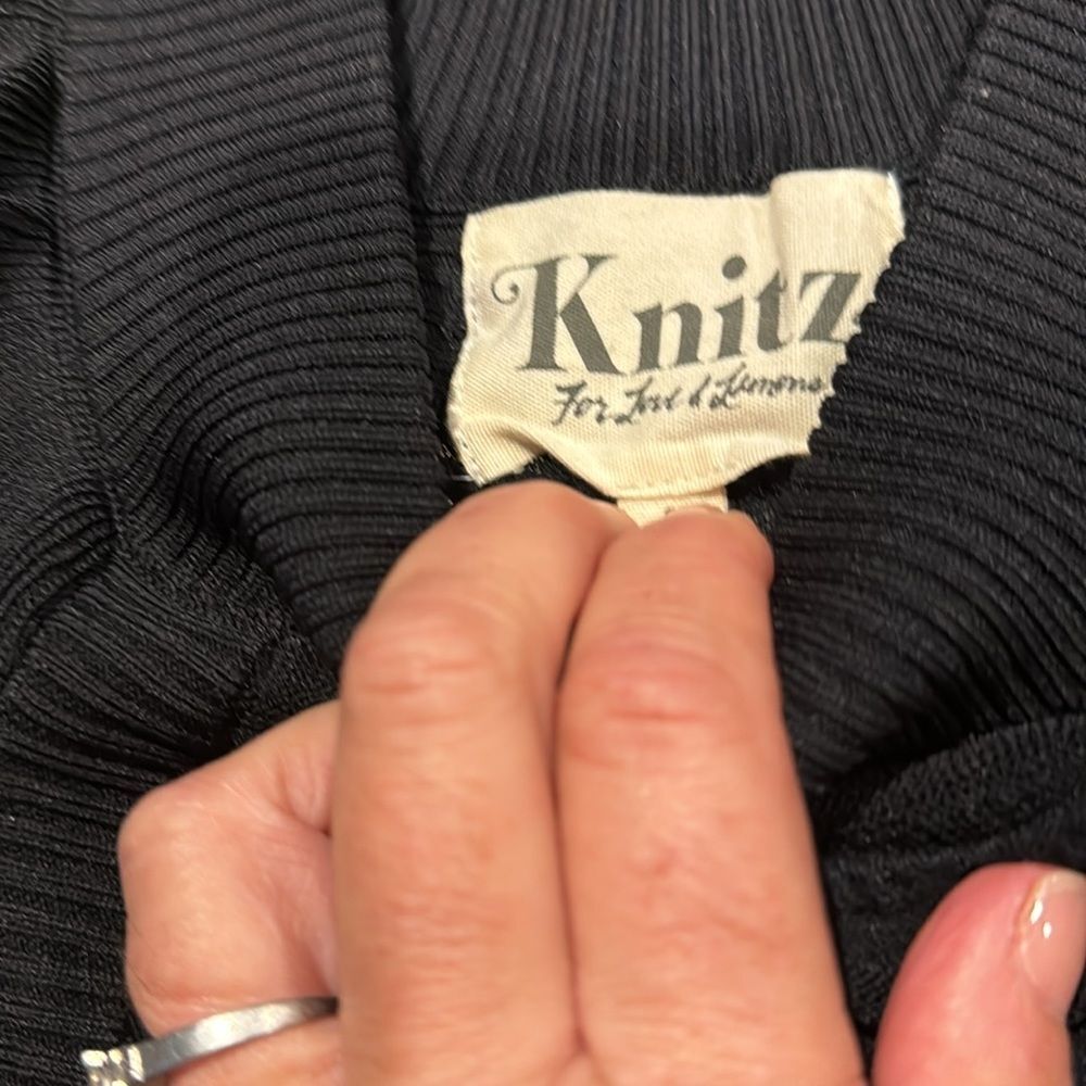 For Love and Lemons Knitz Rivington Black Dress Size Small - Picture 7 of 15